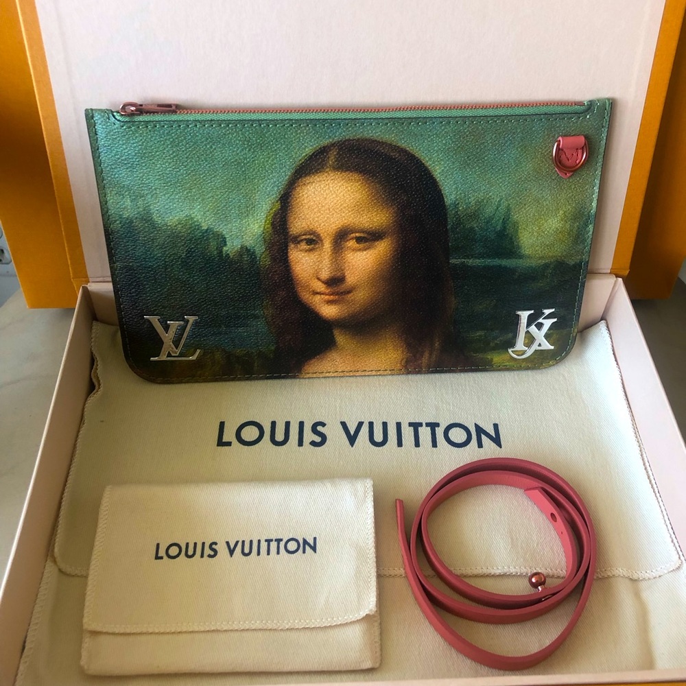 LOUIS VUITTON🖼Louis Vuitton x Jeff Koons / Mona Lisa Masters Neverfull Pochette